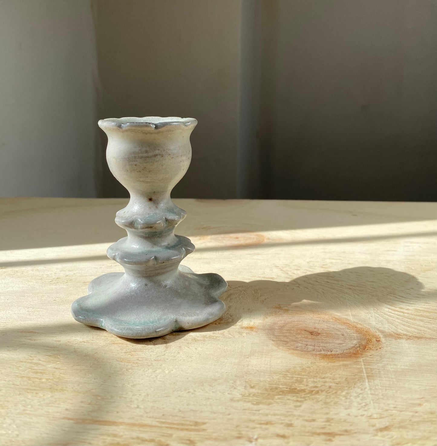 Soda Fired Candlestick