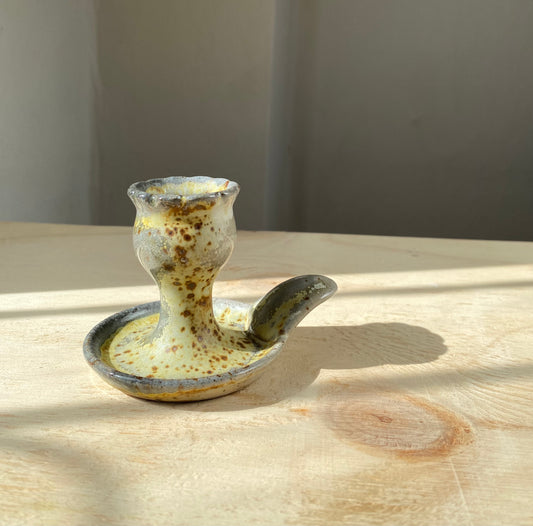 Soda Fired Candlestick